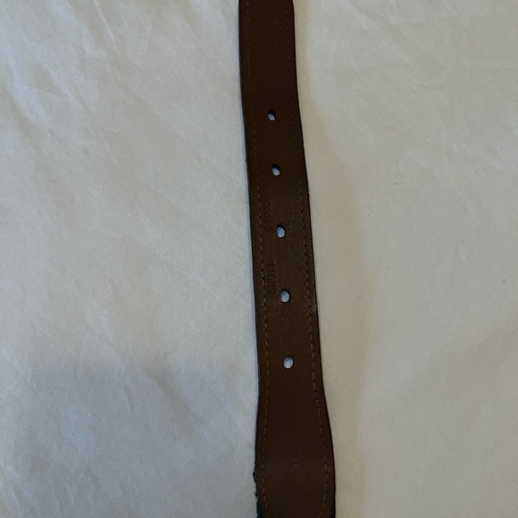 Polo by Ralph Lauren Green Belt with Bear and Yellow Stripes - Picture 6 of 8